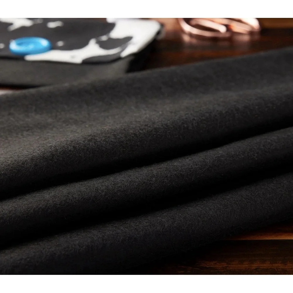 Loops & Threads Black Felt Fabric 1 Yard x 36